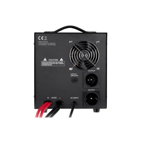 Zasilacz awaryjny KEMOT PROsinus-2000 przetwornica z czystym przebiegiem sinusoidalnym i funkcją ładowania 12V 230V 2000VA/1200