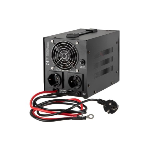 Zasilacz awaryjny KEMOT PROsinus-500 przetwornica z czystym przebiegiem sinusoidalnym i funkcją ładowania 12V 230V 500VA/300W - 