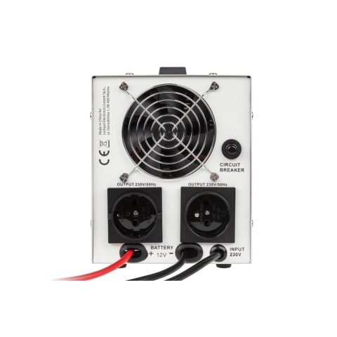 Zasilacz awaryjny KEMOT PROsinus-500 przetwornica z czystym przebiegiem sinusoidalnym i funkcją ładowania 12V 230V 500VA/300W