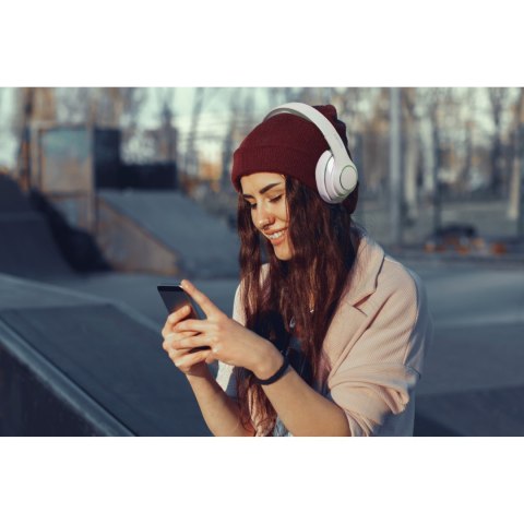 Bezprzewodowe słuchawki nauszne Kruger&Matz model Street 3 Wireless, kolor grafitowy