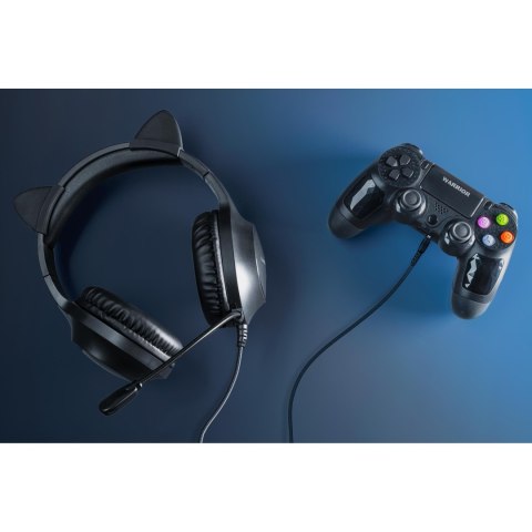 Gamingowe słuchawki nauszne dla dzieci Kruger&Matz Gamer Kids, kolor czarny