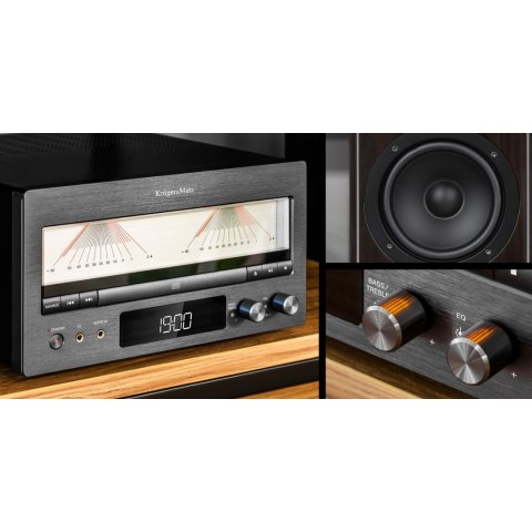 Wieża HiFi Kruger&Matz KM1995 (Wzmacniacz klasy A, CD, USB, Bluetooth, radio cyfrowe DAB+, FM)
