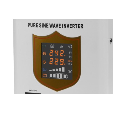 Zasilacz awaryjny KEMOT PROsinus-1500/24 przetwornica z czystym przebiegiem sinusoidalnym i funkcją ładowania 24V 230V 1500VA/
