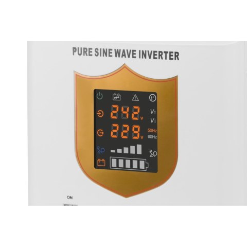 Zasilacz awaryjny KEMOT PROsinus-2000/24 przetwornica z czystym przebiegiem sinusoidalnym i funkcją ładowania 24V 230V 2000VA/