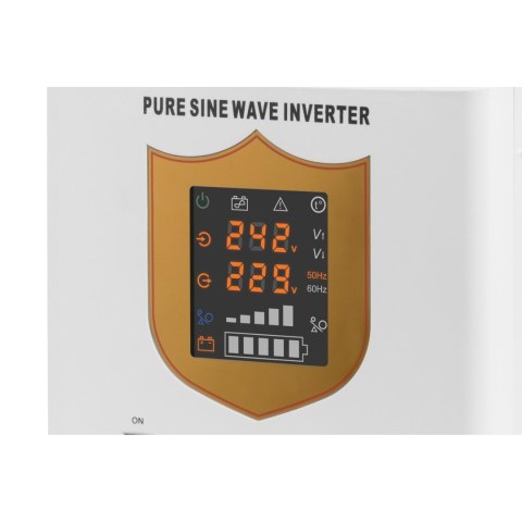 Zasilacz awaryjny KEMOT PROsinus-2600/24 przetwornica z czystym przebiegiem sinusoidalnym i funkcją ładowania 24V 230V 2600VA/
