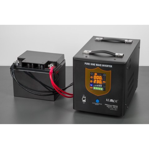 Zasilacz awaryjny KEMOT PROsinus-3500/48 przetwornica z czystym przebiegiem sinusoidalnym i funkcją ładowania 48V 230V 3500VA/