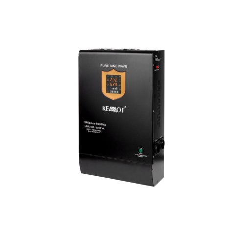 Zasilacz awaryjny KEMOT PROsinus-5000/48 przetwornica z czystym przebiegiem sinusoidalnym i funkcją ładowania 48V 230V 5000VA/