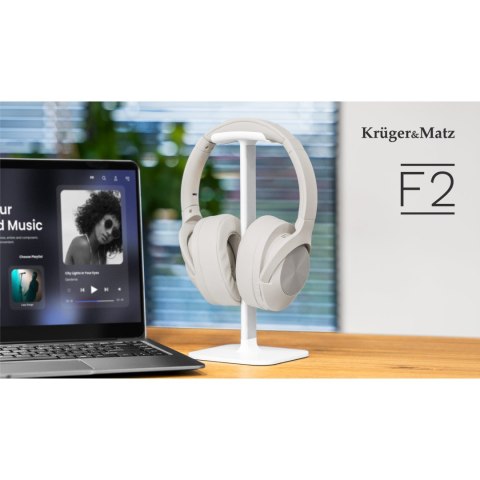 Bezprzewodowe słuchawki nauszne Kruger&Matz F2 , kolor czarny