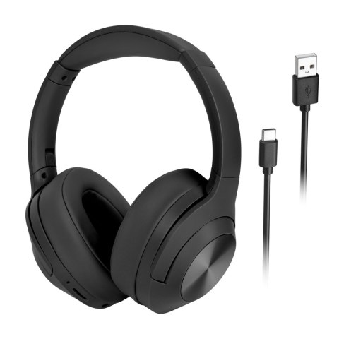 Bezprzewodowe słuchawki nauszne Kruger&Matz F2 , kolor czarny