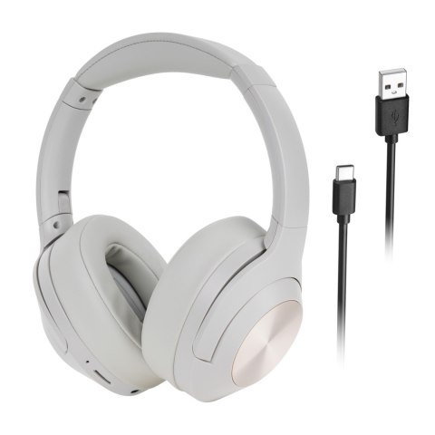 Bezprzewodowe słuchawki nauszne Kruger&Matz F2 , kolor szary