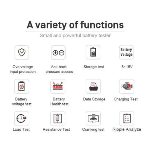 Miernik baterii Konnwei KW208