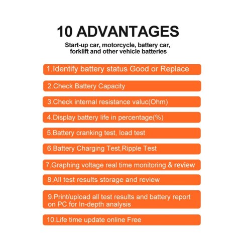 Miernik baterii Konnwei KW650
