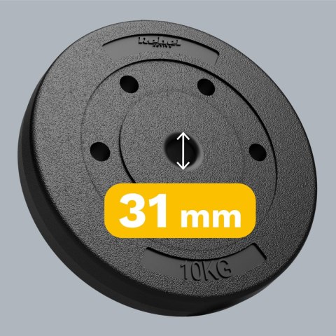 Obciążenie bitumiczne zestaw 2x10kg, otwór 31mm, REBEL ACTIVE
