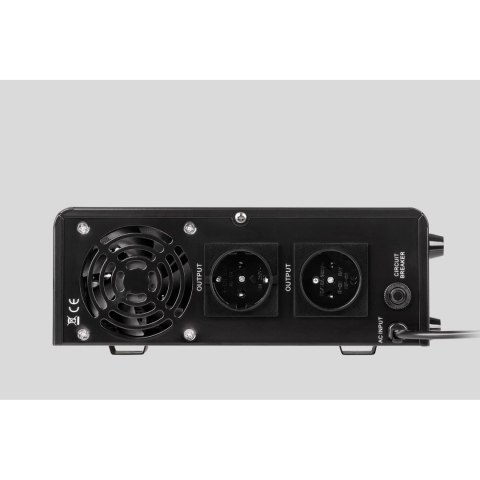 Zasilacz Awaryjny Naścienny Rebel POWER-500 - przetwornica z czystym przebiegiem sinusoidalnym i funkcją ładowania 12V 230V 500