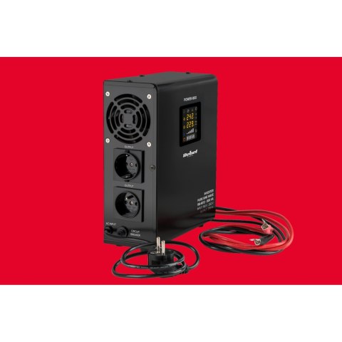 Zasilacz Awaryjny Naścienny Rebel POWER-800 - przetwornica z czystym przebiegiem sinusoidalnym i funkcją ładowania 12V 230V 800