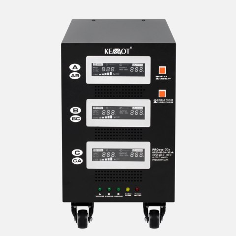 Automatyczny trójfazowy stabilizator napięcia KEMOT PROavr-30k