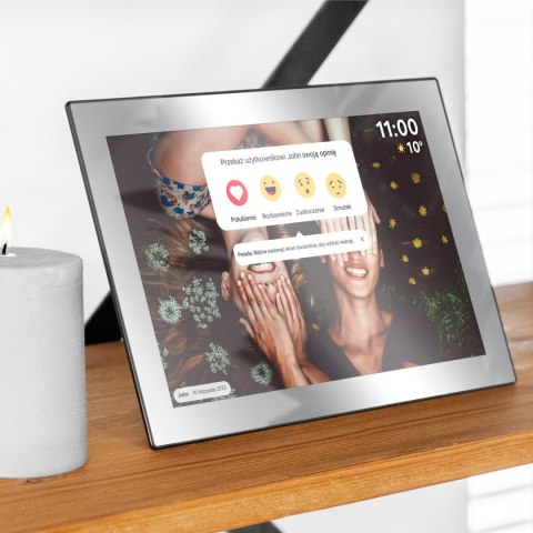 Cyfrowa ramka Kruger&Matz na zdjęcia FRAMEO Wi-Fi 10,1" lustrzana
