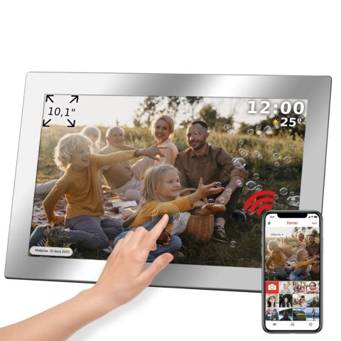 Cyfrowa ramka Kruger&Matz na zdjęcia FRAMEO Wi-Fi 10,1" lustrzana