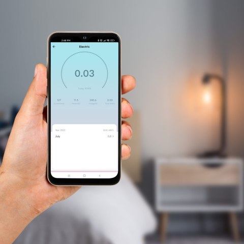 Gniazdo WiFi Kruger&Matz Connect P4 Białe Tuya