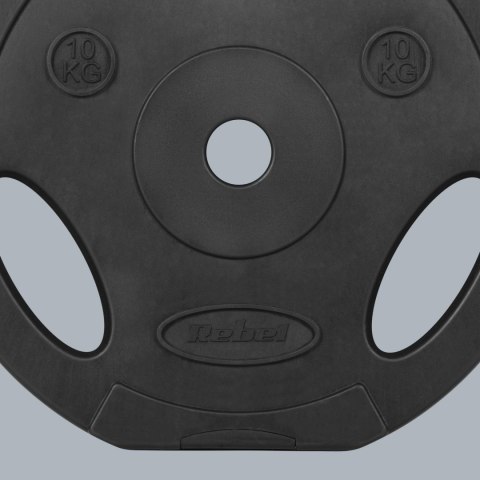Obciążenie bitumiczne zestaw 2x10kg, otwór 31mm, talerz z uchwytami, REBEL ACTIVE