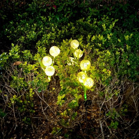 Ogrodowe ozdobne lampki solarne Rebel- czosnek ozdobny