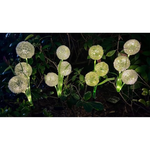 Ogrodowe ozdobne lampki solarne Rebel- czosnek ozdobny