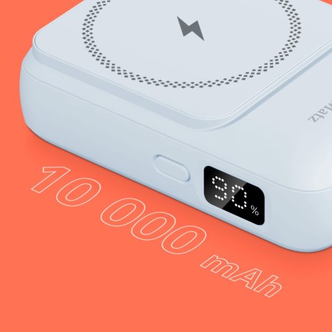 POWERBANK indukcyjny Kruger&Matz 10000 mAh Mag Safe z kablem czarny