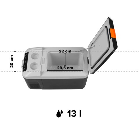 Profesjonalna lodówka turystyczna kompresorowa TEESA z funkcją mrożenia 13L DC12/24V AC 230V