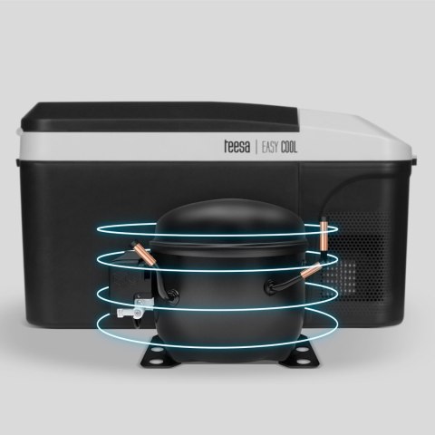 Profesjonalna lodówka turystyczna kompresorowa TEESA z funkcją mrożenia 13L DC12/24V AC 230V