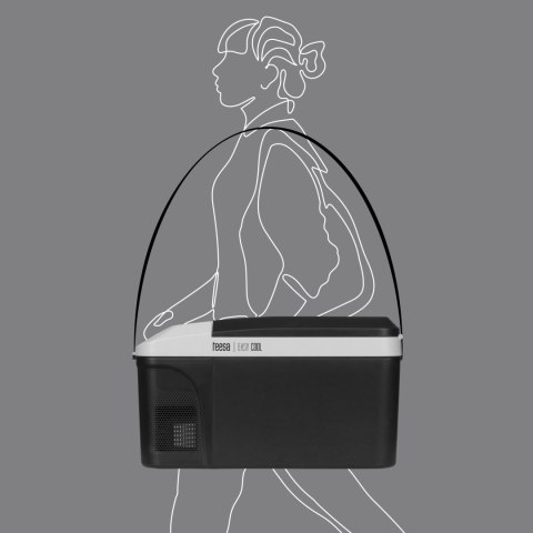 Profesjonalna lodówka turystyczna kompresorowa TEESA z funkcją mrożenia 13L DC12/24V AC 230V