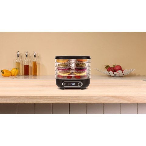 Suszarka do grzybów , warzyw , owoców , 300W , 5 sit , wyświetlacz , termoobieg , TEESA