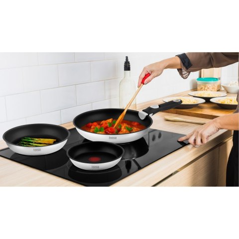 Zestaw patelni z odłączaną rączką 22cm , 24cm 28 cm TEESA FRYING PANS SINGLE HAND