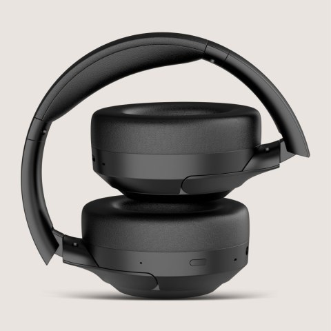 Bezprzewodowe słuchawki nauszne z ANC , Kruger&Matz F8A , beżowe