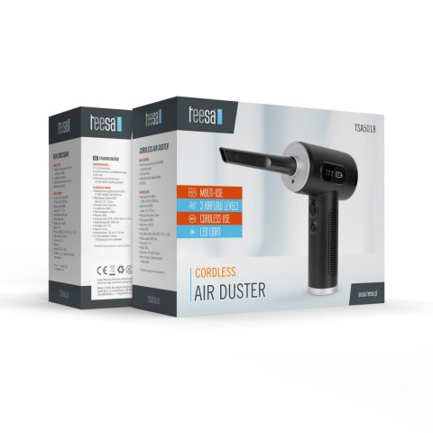 Dmuchawa , kompresor , 3 poziomy , latarka , 75W, 5 końcówek, bateria 6 000 mAh, TEESA