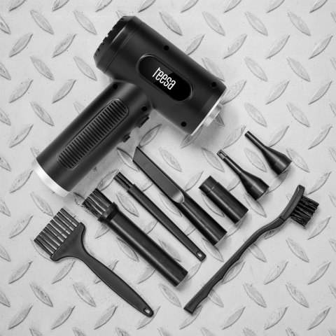 Dmuchawa , kompresor , 3 poziomy , latarka , 75W, 5 końcówek, bateria 6 000 mAh, TEESA