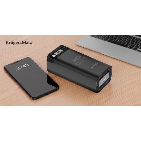 PowerBank Kruger&Matz 20000 mAh Li-ion 100W z funkcją QC oraz PD
