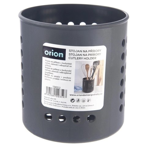 Ociekacz na Przybory Kuchenne 12,5 x 13 cm Tworzywo Szary ORION