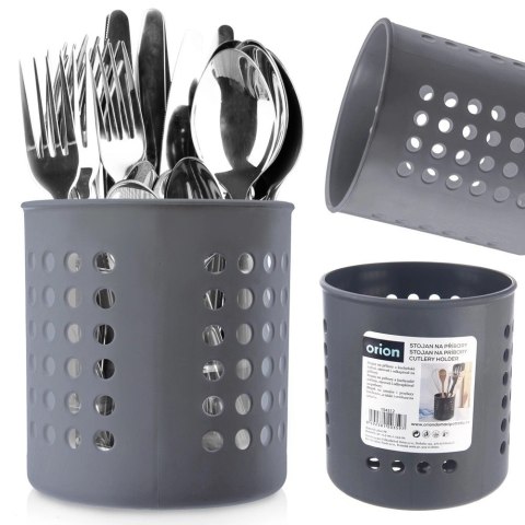 Ociekacz na Przybory Kuchenne 12,5 x 13 cm Tworzywo Szary ORION