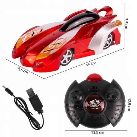 Auto jeżdżące po ścianach -samochód zdalnie sterowane pilot RC wyścigówka