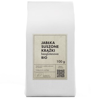 JABŁKA SUSZONE KRĄŻKI BEZGLUTENOWE BIO 100 g - THE PLANET