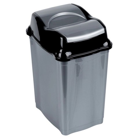 Kosz na Śmieci Plastikowy Szary 28 L ORION Wytrzymały i Pojemny