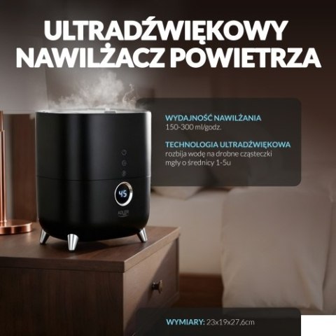 AD 7972 black Nawilżacz ultradźwiękowy led