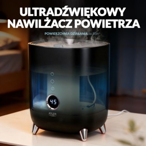 AD 7972 black Nawilżacz ultradźwiękowy led