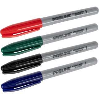 Marker perm."okrągły", 4 rodzaje kolorów, proline