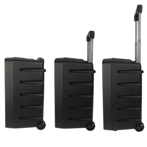 V-TONE BQ12 GO MP3 - Kolumna aktywna akumulatorowa czarna, Bluetooth, TWS, USB, SD, DSP, AUX, pilot na podczerwień, 2x mikrofon 