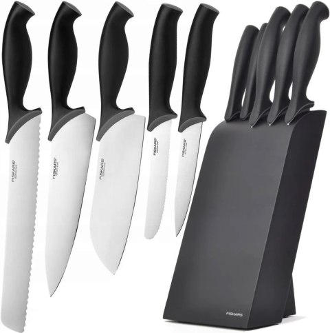 ZESTAW 5 NOŻY W BLOKU CZARNY