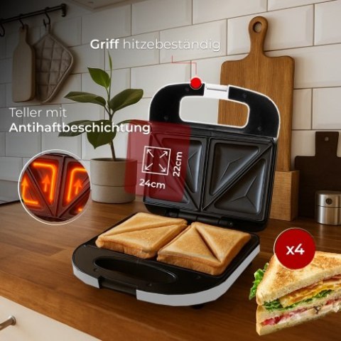 AD 3055 white Opiekacz do kanapek