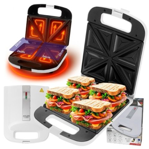 AD 3055 white Opiekacz do kanapek