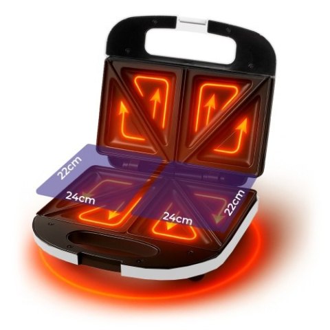 AD 3055 white Opiekacz do kanapek