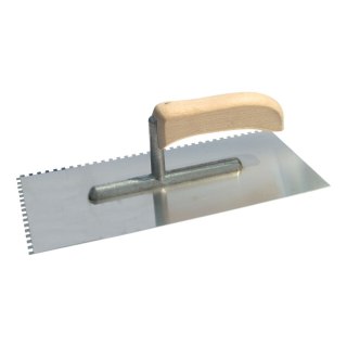 Paca nierdzewna 270*130mm, ząb 4*4mm, uchwyt otw.,stopka alu